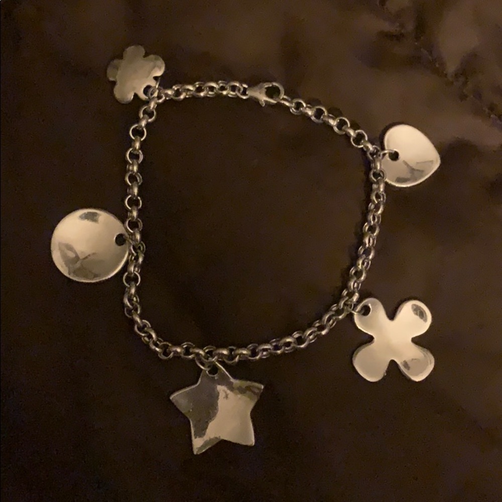 Sterling silver charm bracelet